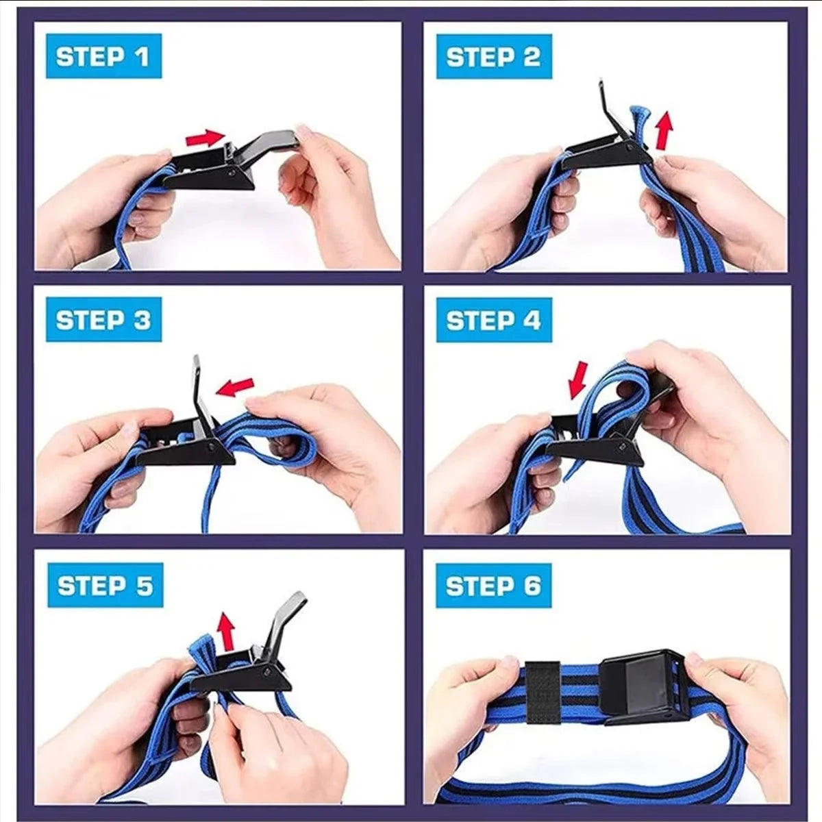 Blood Flow Restriction Bands Adjustable Buckle Retaining Ring