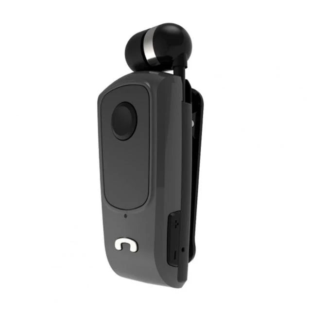 Bluetooth Earpiece Retractable Cord Clip-On Design Noise Reduction