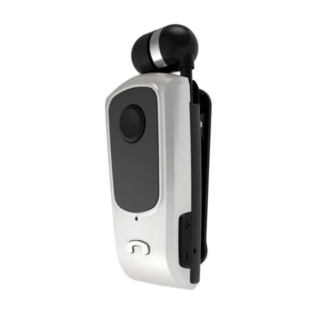 Bluetooth Earpiece Retractable Cord Clip-On Design Noise Reduction