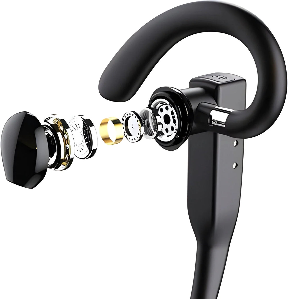 Bluetooth Headset Dual-Mic Noise Filtering Charging Case