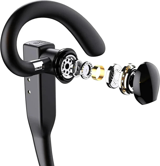 Bluetooth Headset Noise-Cancelling Dual Microphones 25-Hour Talk Time
