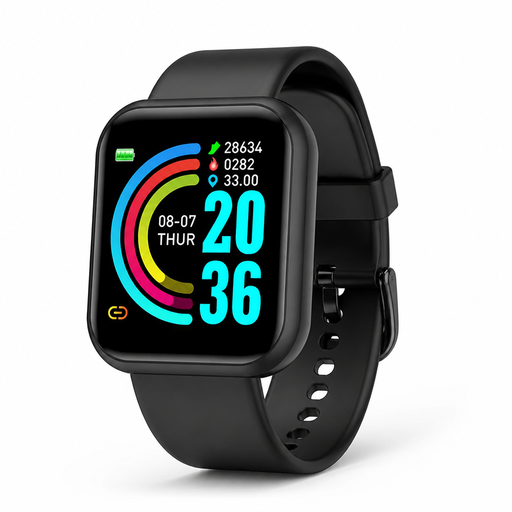 Bluetooth Heart Rate & Sleep Smartwatch (IP68 Waterproof)