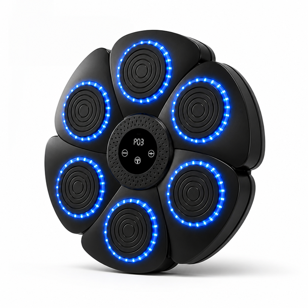 Bluetooth Music-Synced LED Boxing Trainer (Includes Gloves)
