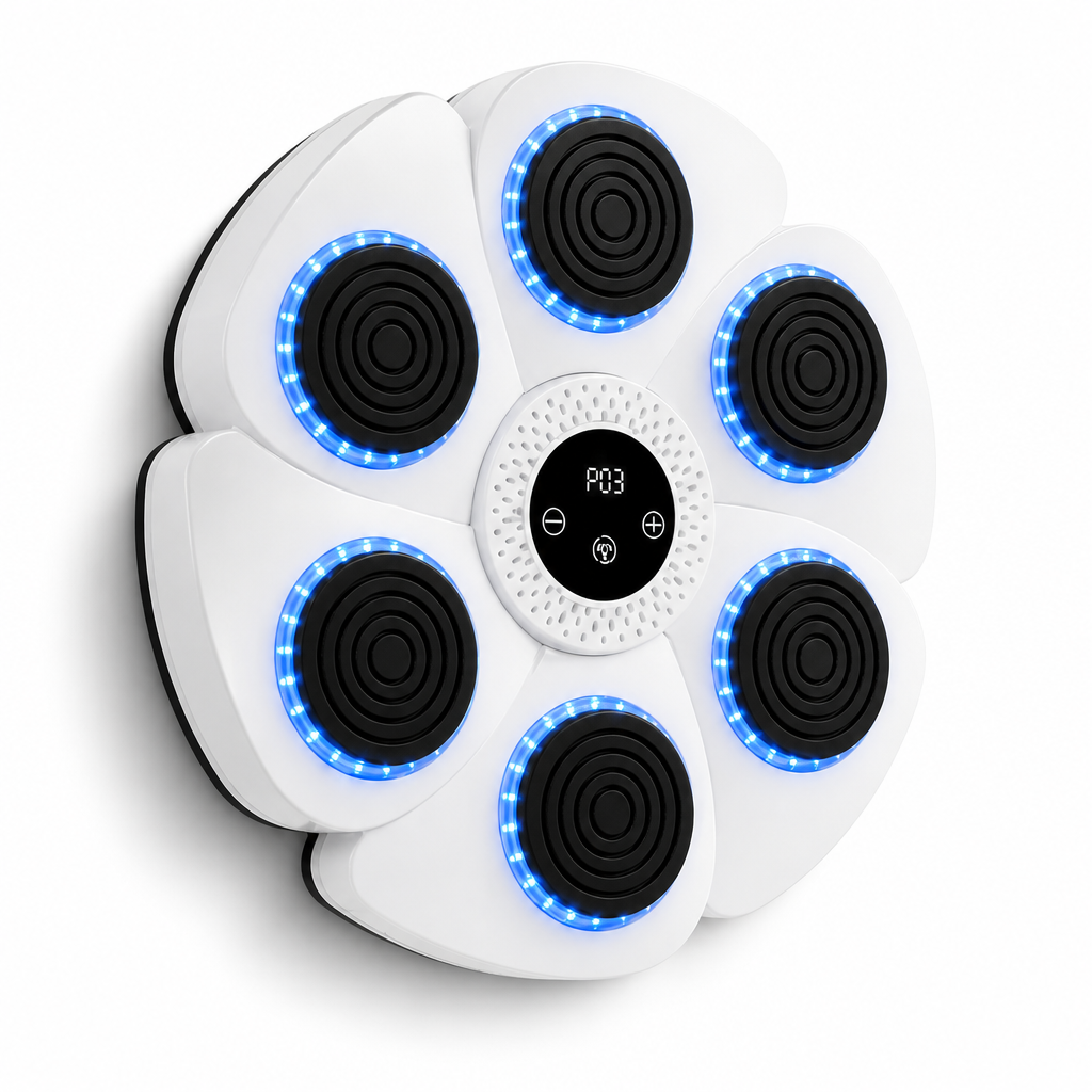 Bluetooth Music-Synced LED Boxing Trainer (Includes Gloves)