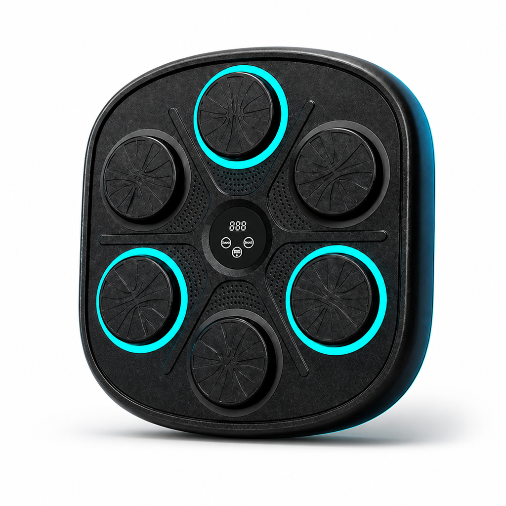Bluetooth Music-Synced LED Boxing Trainer (Includes Gloves)