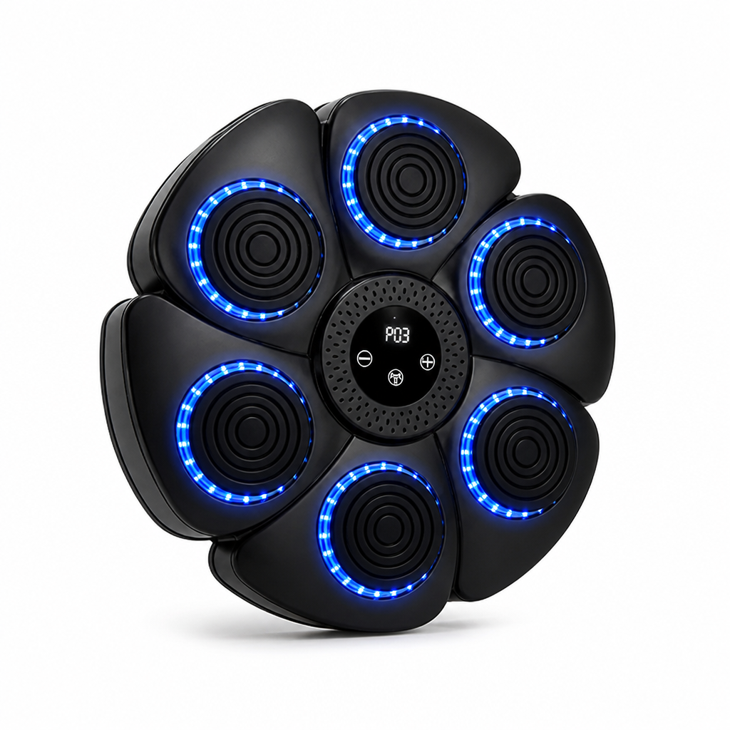Bluetooth Music-Synced LED Boxing Trainer (Includes Gloves)