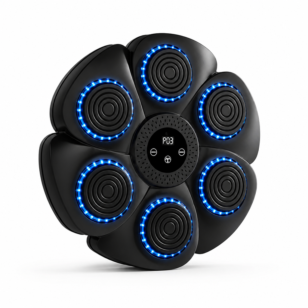 Bluetooth Music-Synced LED Boxing Trainer (Includes Gloves)