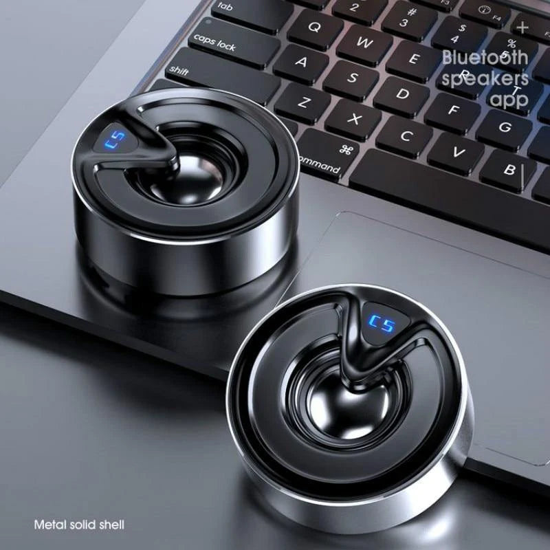 Bluetooth Speaker Compact Metal TF Card & AUX Playback