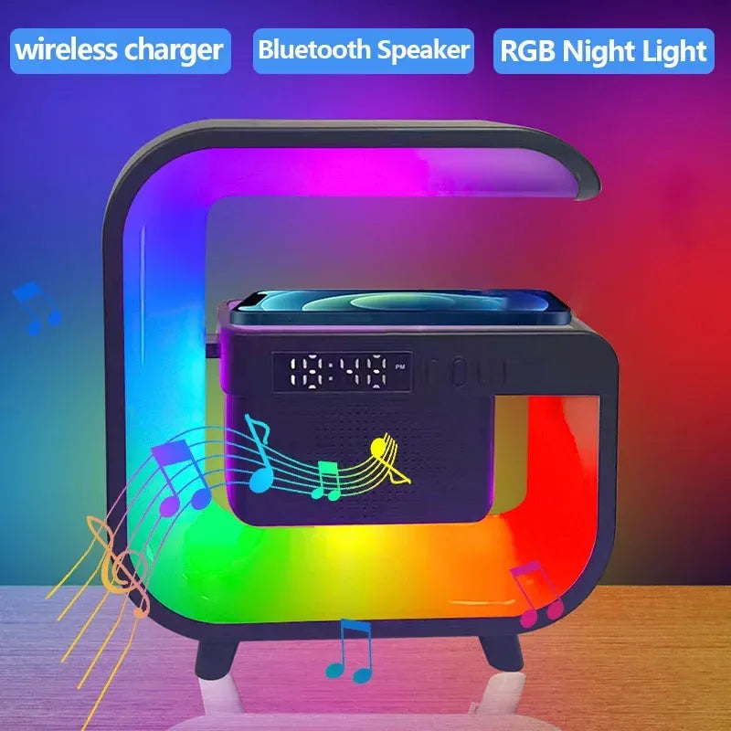 Bluetooth Speaker Night Light RGB Wireless Charging