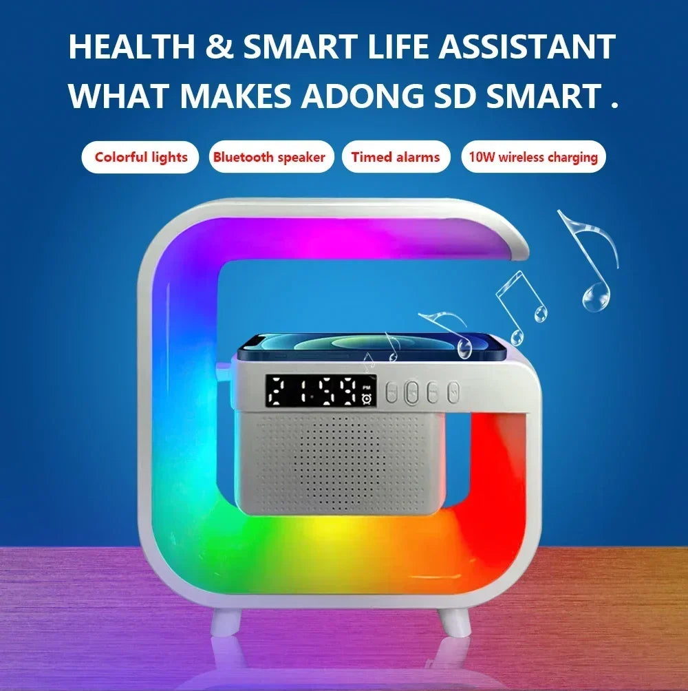 Bluetooth Speaker Night Light RGB Wireless Charging