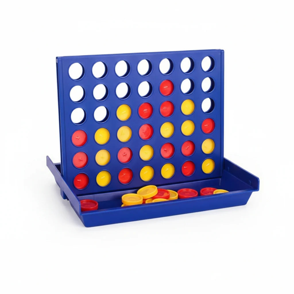 Board Game Four-in-a-Row Foldable & Portable