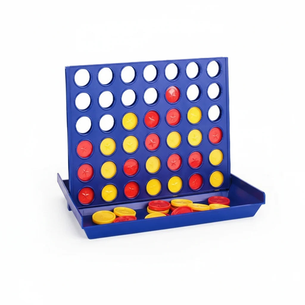 Board Game Four-in-a-Row Foldable & Portable