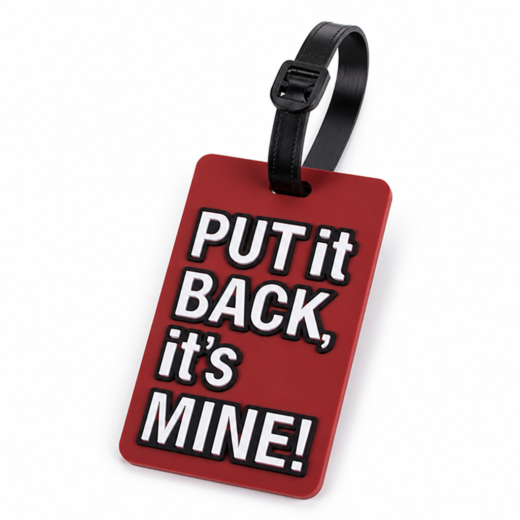 Bold Statement Adjustable Strap Luggage Tag (With ID Window)