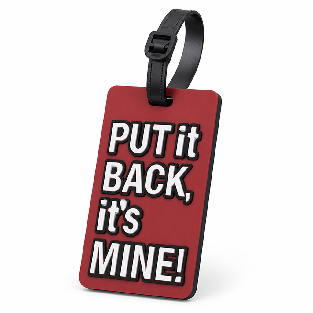 Bold Statement Adjustable Strap Luggage Tag (With ID Window)