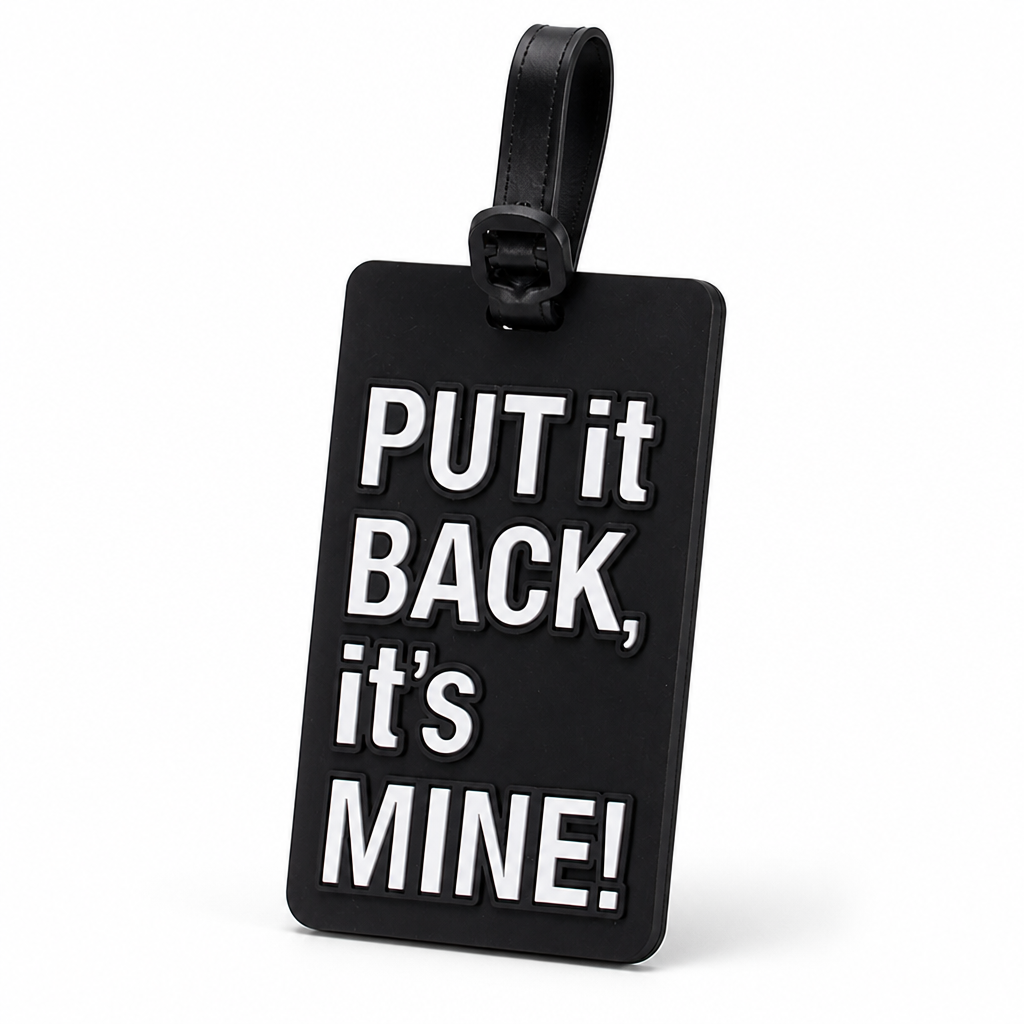 Bold Statement Adjustable Strap Luggage Tag (With ID Window)