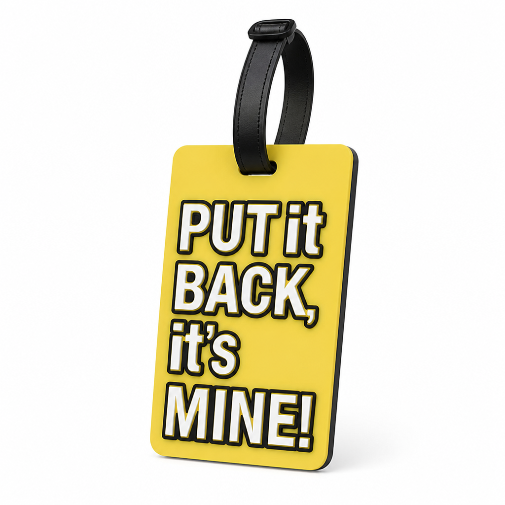 Bold Statement Adjustable Strap Luggage Tag (With ID Window)