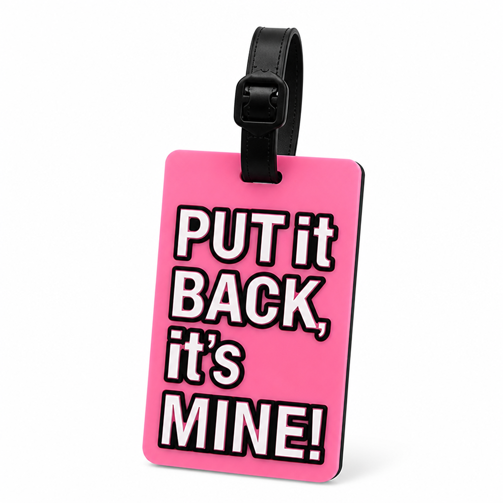Bold Statement Adjustable Strap Luggage Tag (With ID Window)