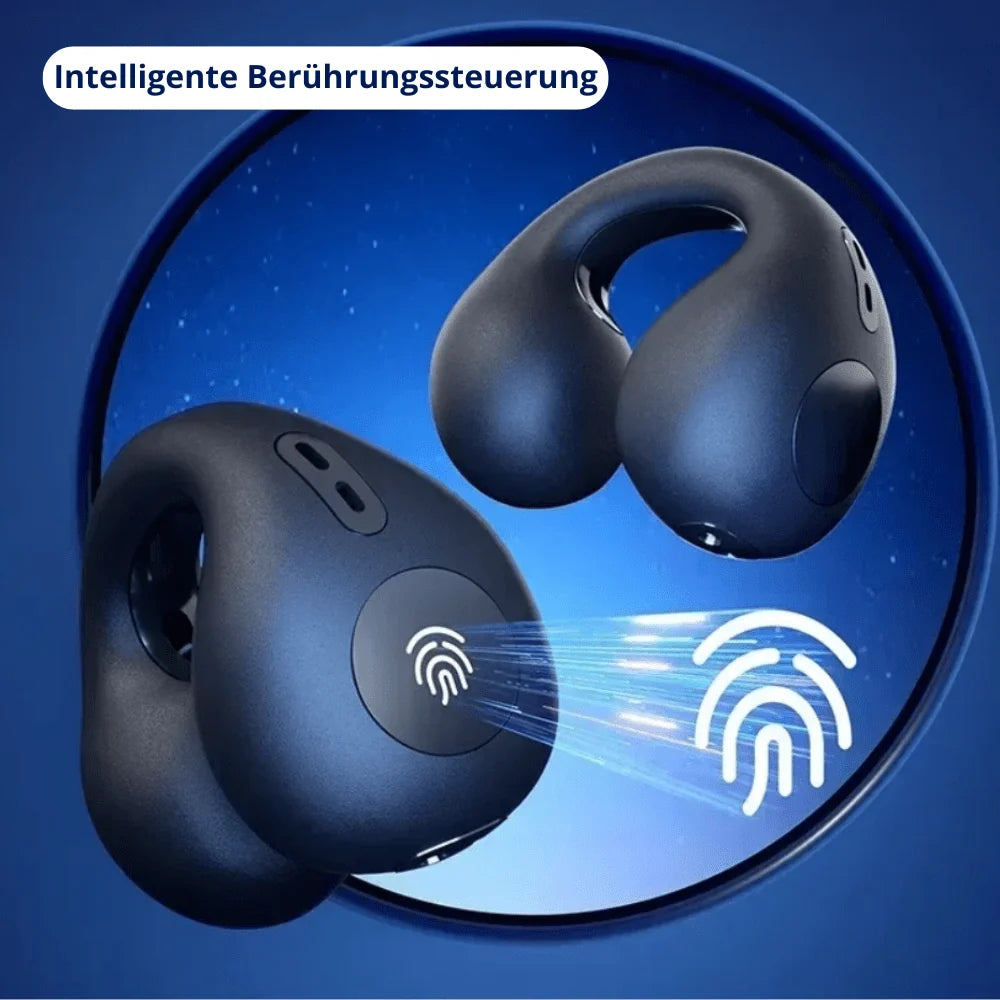 Bone Conduction Earbuds Open-Ear Sweat & Rain-Resistant 8-Hour Battery Life