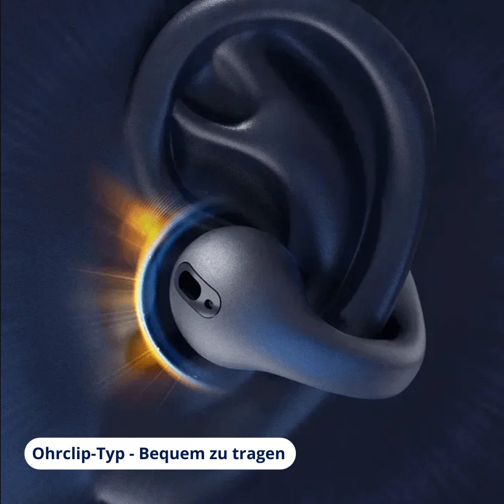 Bone Conduction Earbuds Open-Ear Sweat & Rain-Resistant 8-Hour Battery Life