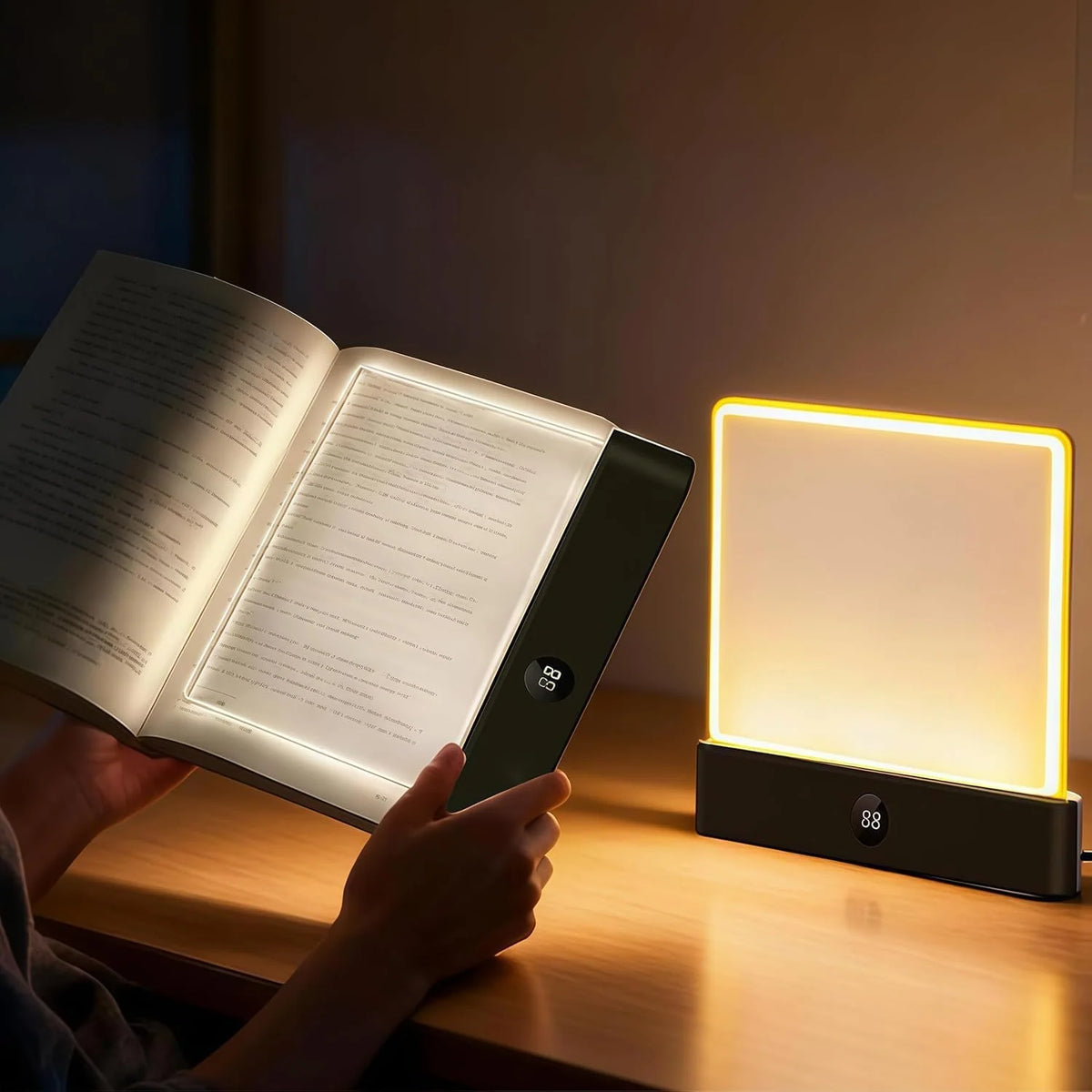 Book Reading Light 3 Color Modes Stepless Dimming 35-Hour Battery Life