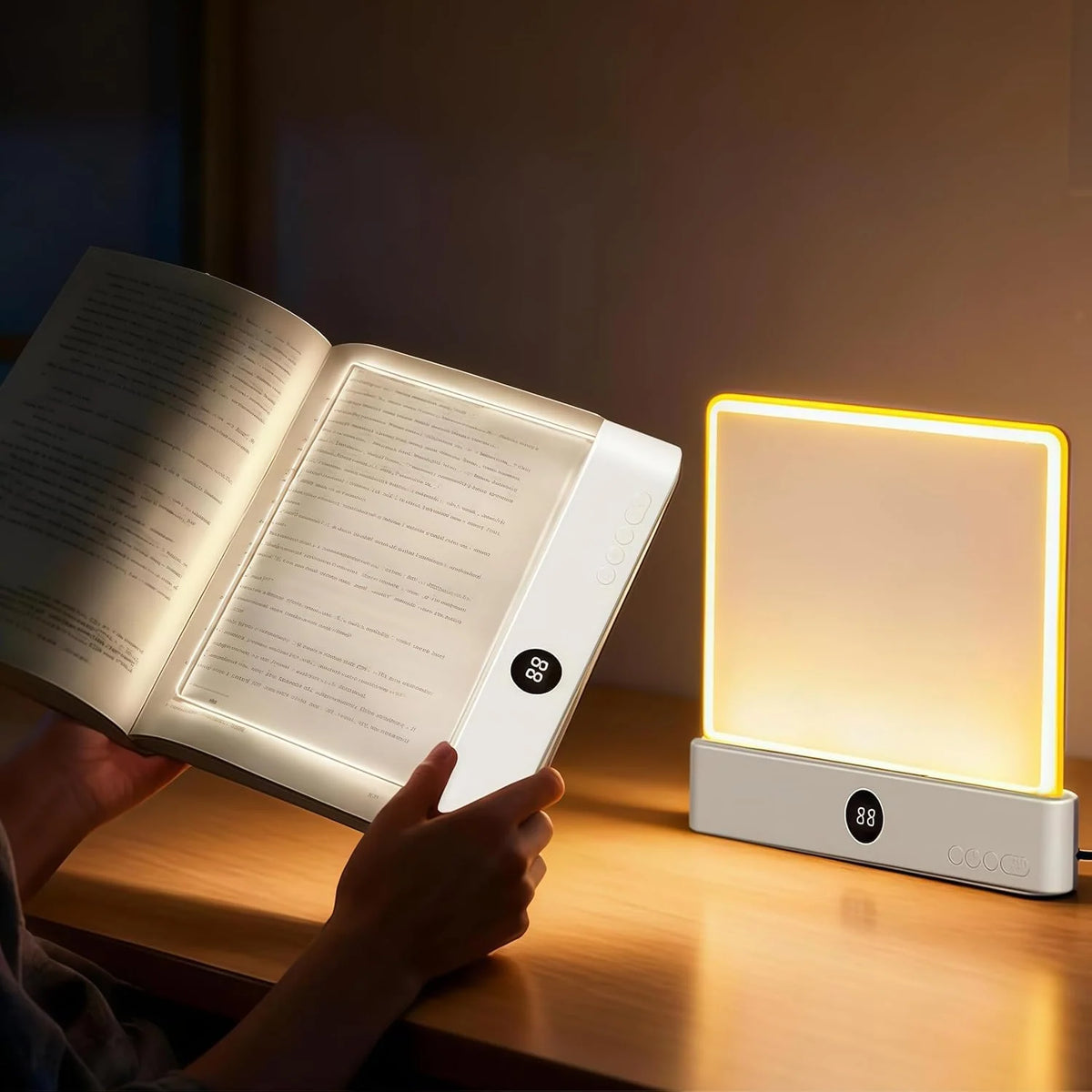 Book Reading Light 3 Color Modes Stepless Dimming 35-Hour Battery Life
