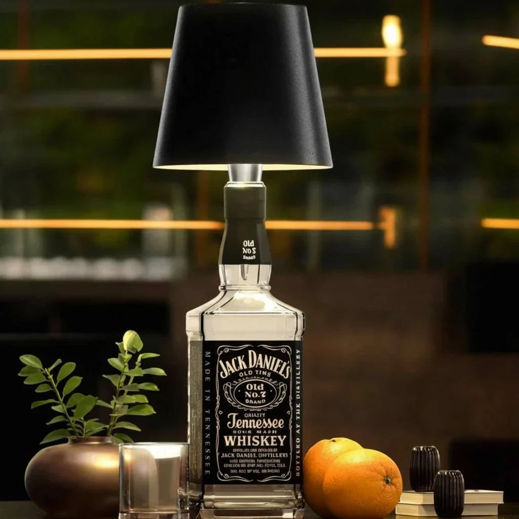 Bottle Lamp Cordless Touch Dimmer & USB Charging