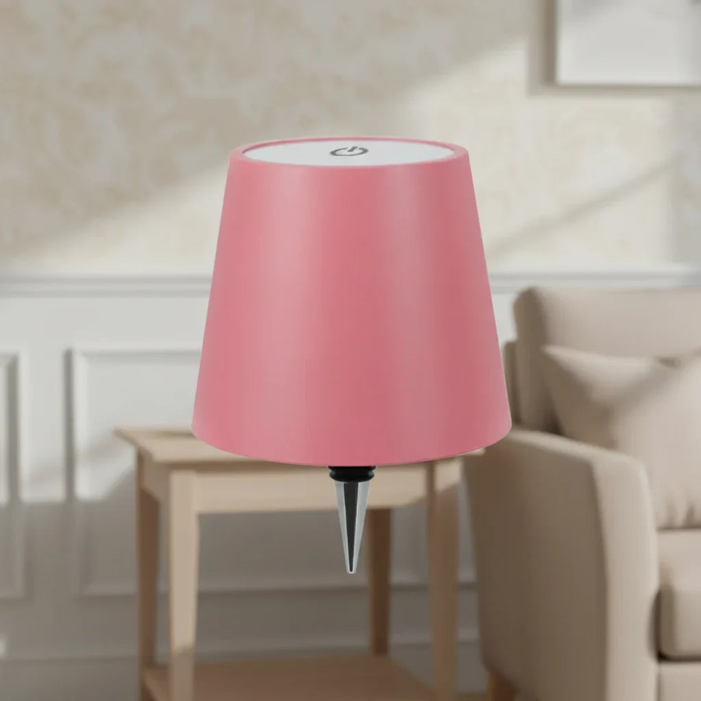 Bottle Table Lamp Compact Warm LED USB & Battery