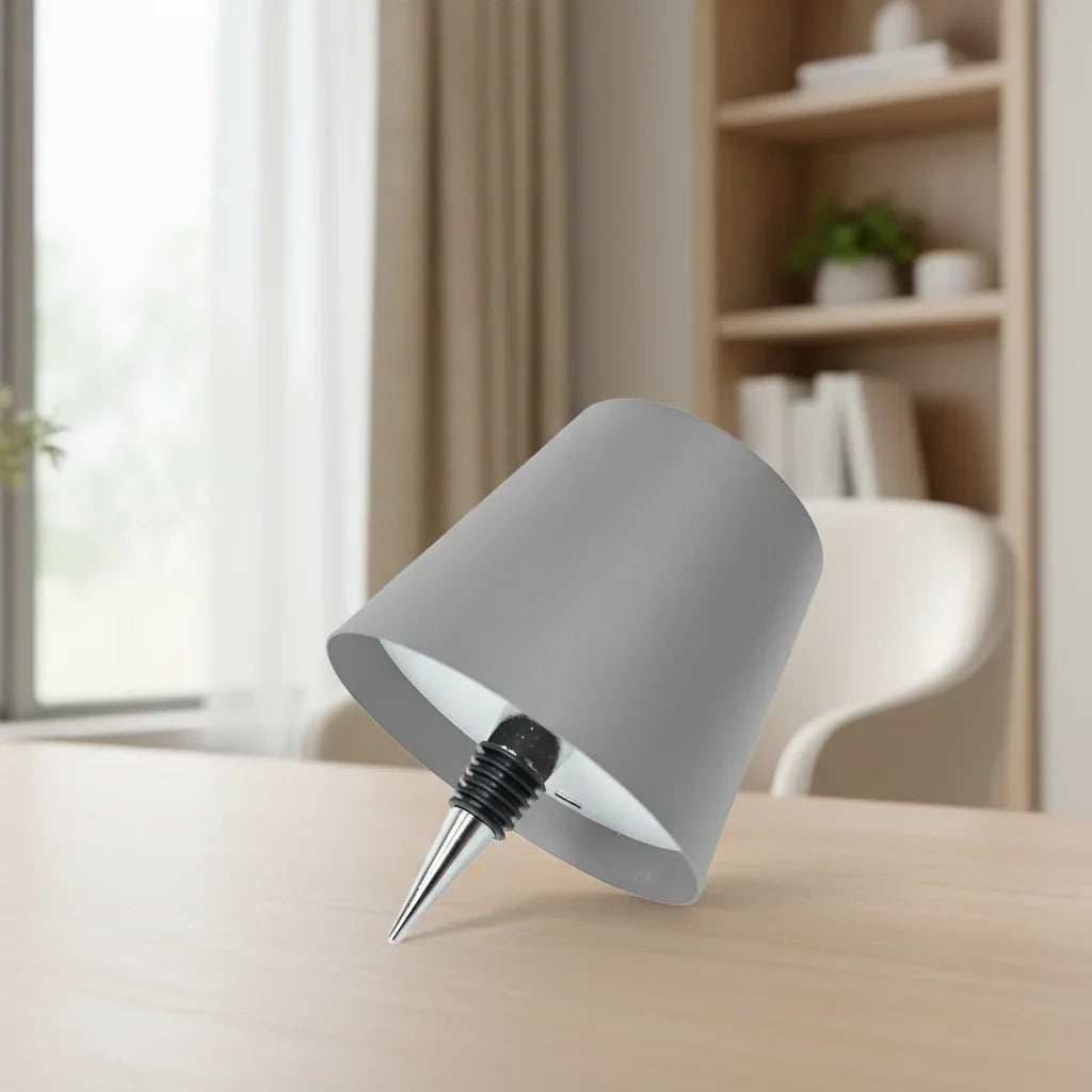 Bottle Table Lamp Compact Warm LED USB & Battery
