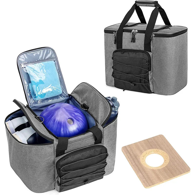 Bowling Ball Tote Insulated Zippered Pockets