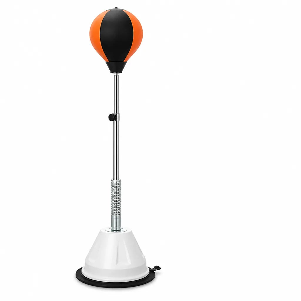 Boxing Reflex Trainer Height-Adjustable Suction Base Includes Gloves