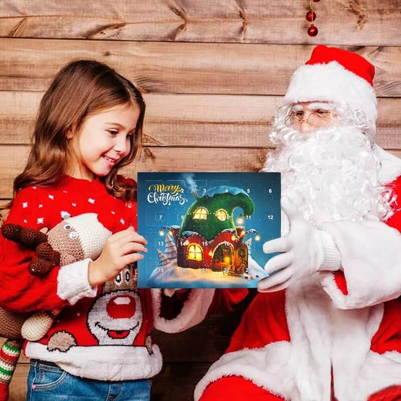 Bracelet Making Kit Christmas Charm 24-Day Advent Calendar