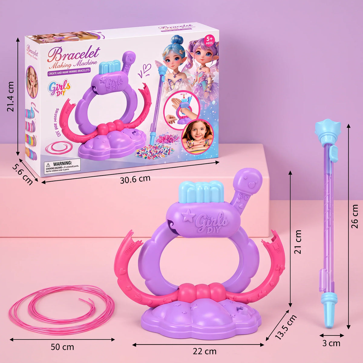 Bracelet Making Kit Kids Craft Machine for Organized Design