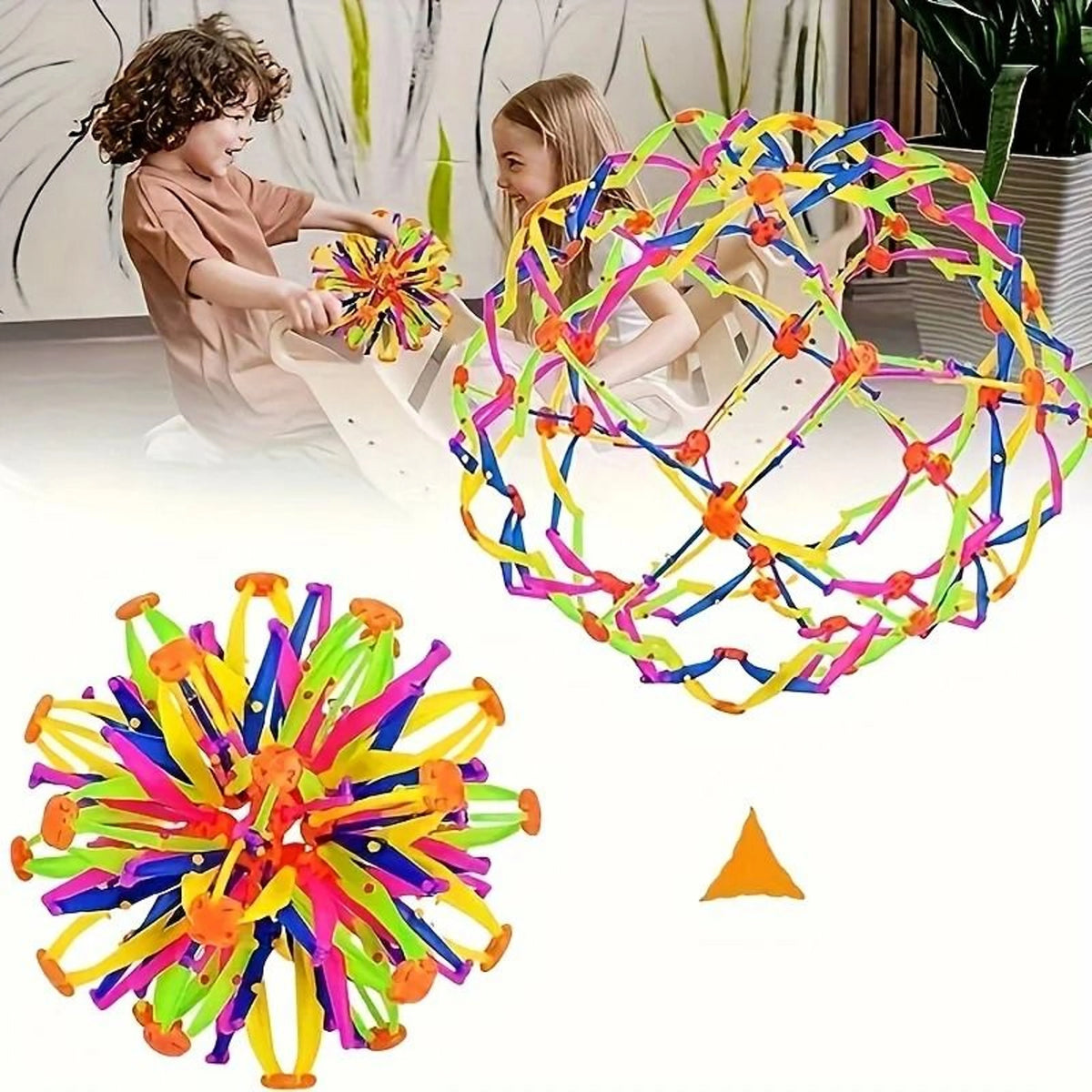 Breath Ball Expandable Geometric Lattice Durable Synthetic Polymer
