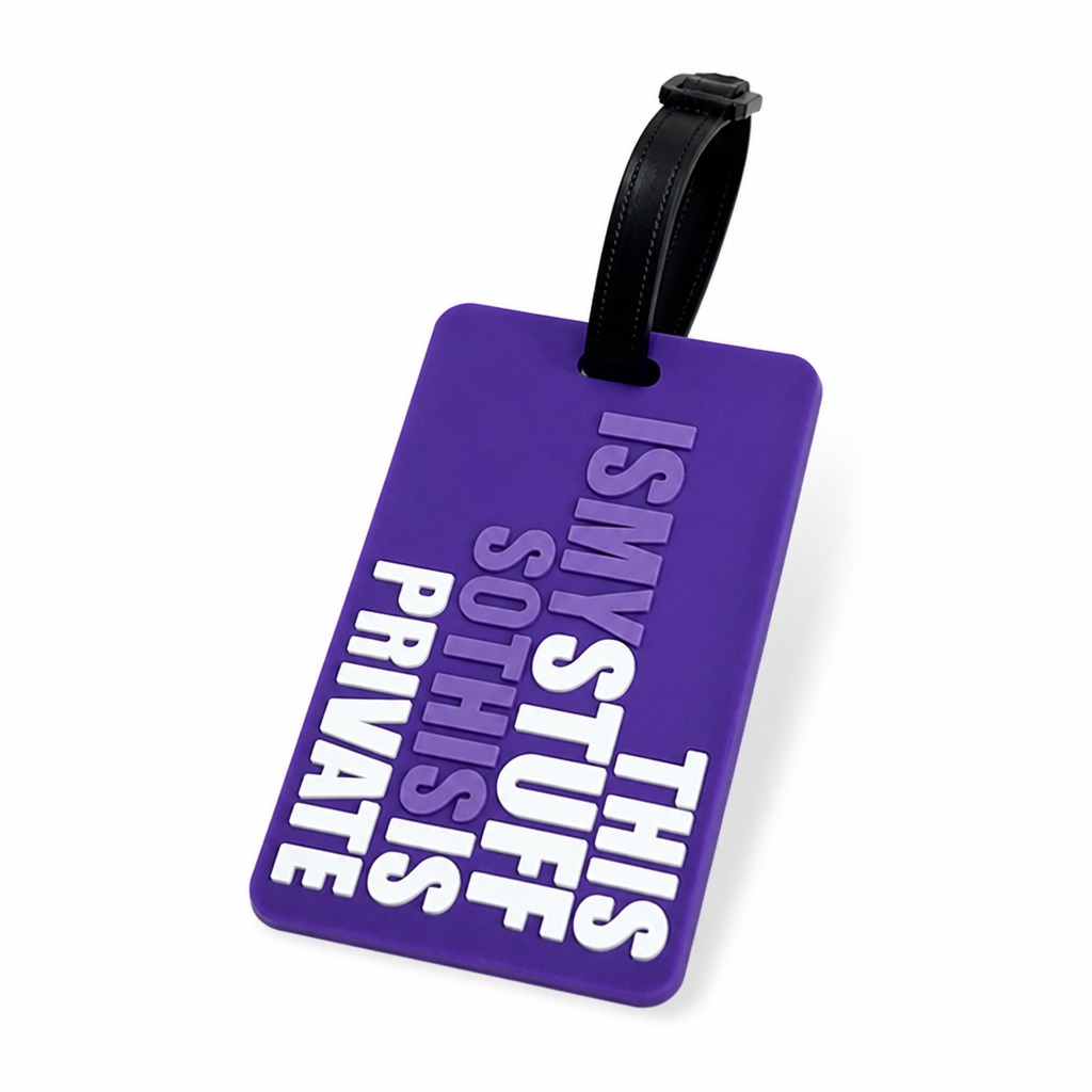 Bright Humorous Luggage Tag (Easy-Attach Strap)