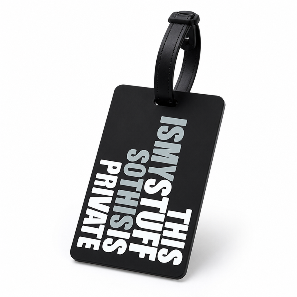 Bright Humorous Luggage Tag (Easy-Attach Strap)