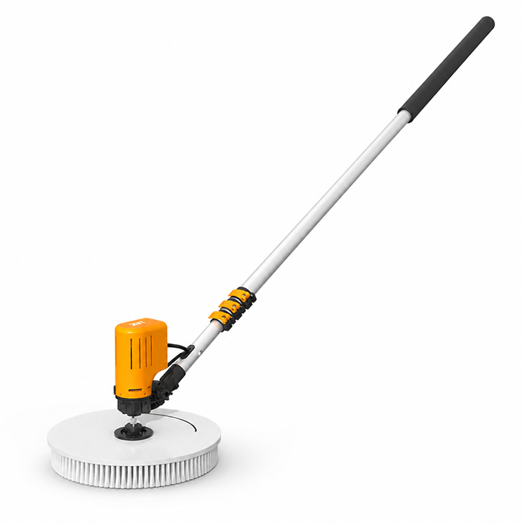 Brushless Motor & Waterproof Telescopic Solar Panel Cleaner