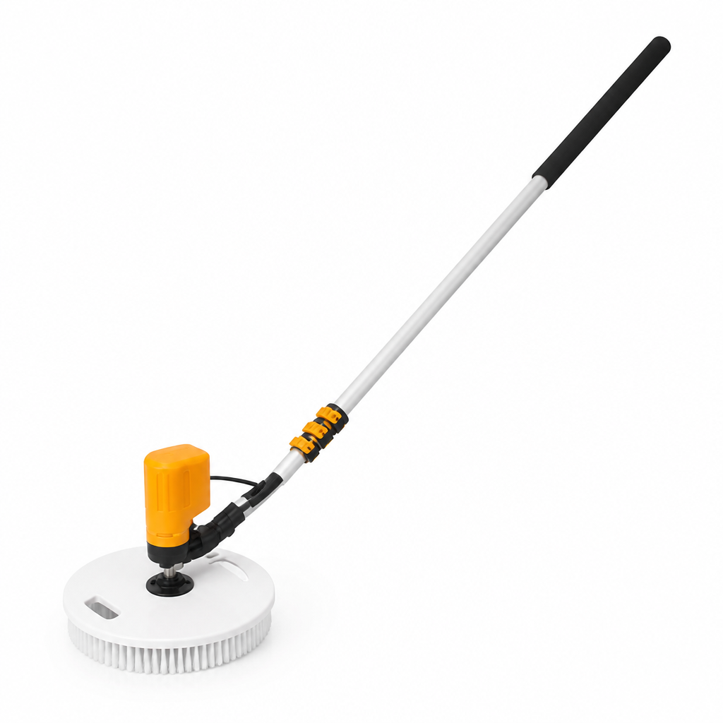 Brushless Motor & Waterproof Telescopic Solar Panel Cleaner