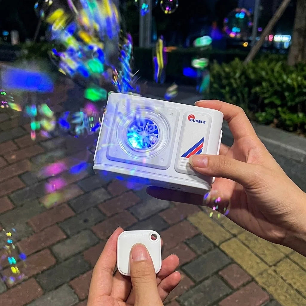 Bubble Machine USB Rechargeable Remote Control