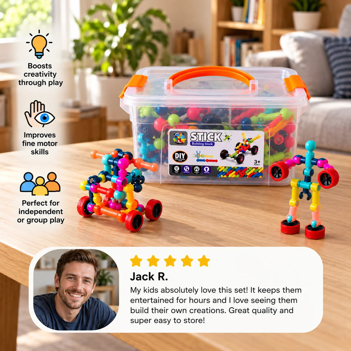 Building Block Set Skeleton Design Movable Joints