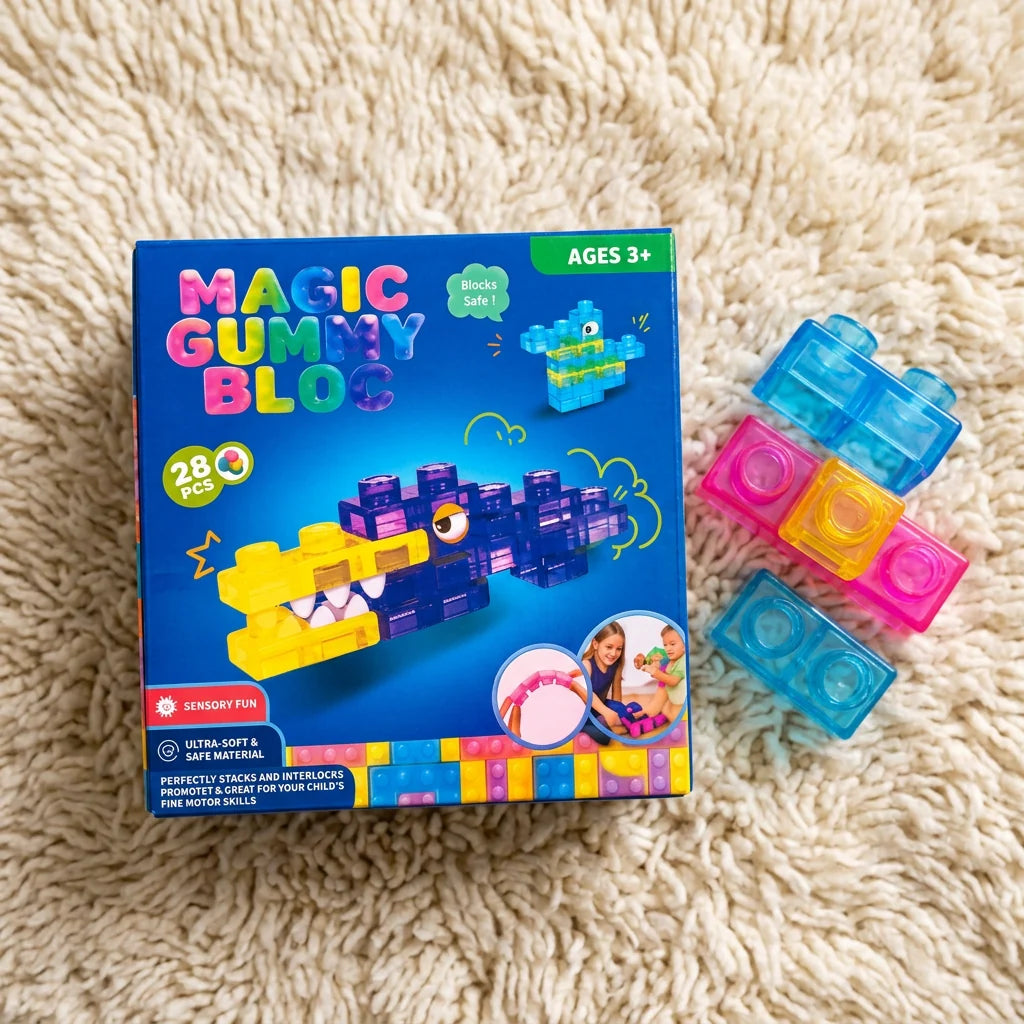 Building Blocks for Kids Soft Squishy Colorful Pieces