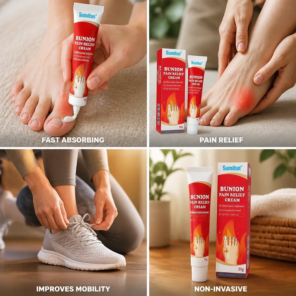 Bunion Relief Cream Fast-Absorbing Topical Set of 2