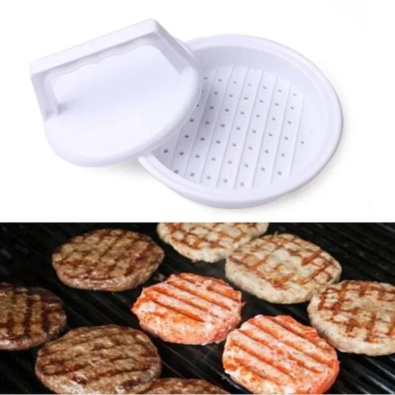 Burger Patty Press Four-Pattie Capacity Dishwasher-Safe Plastic