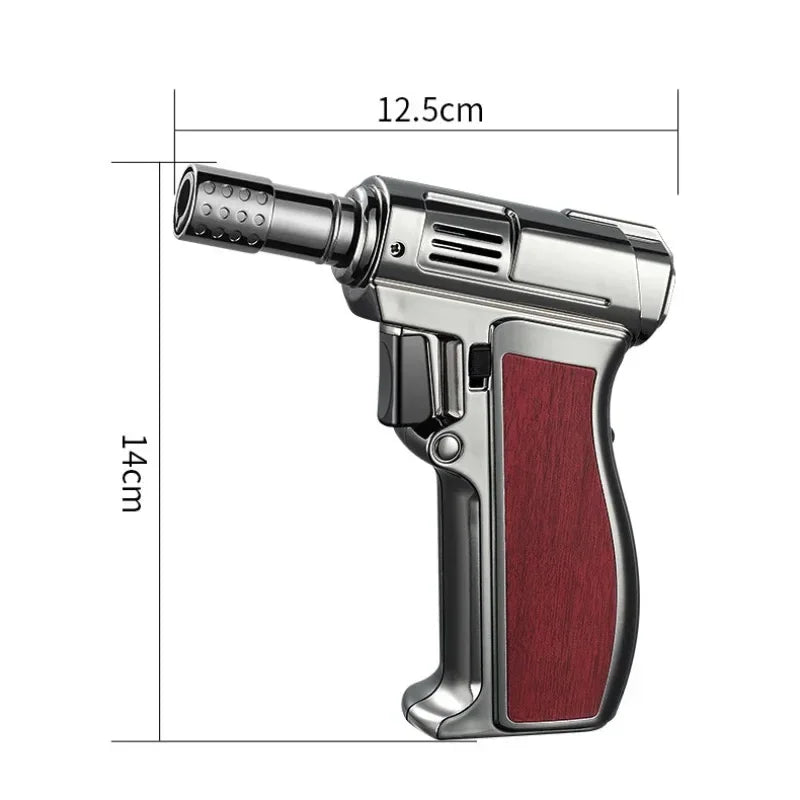 Butane Torch Lighter Windproof Turbo Flame Metal Body