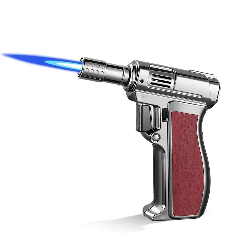 Butane Torch Lighter Windproof Turbo Flame Metal Body