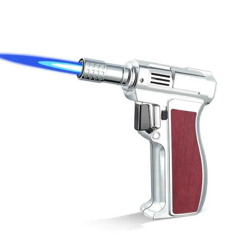 Butane Torch Lighter Windproof Turbo Flame Metal Body
