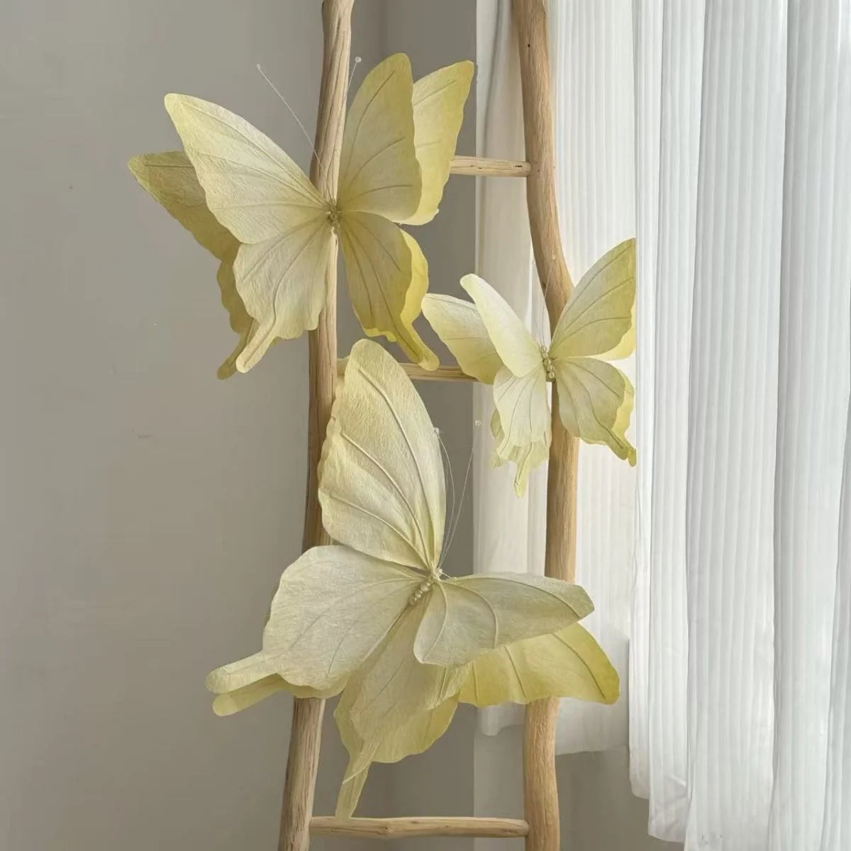 Butterfly Wall Decor Dimensional Paper & Wire Multiple Sizes