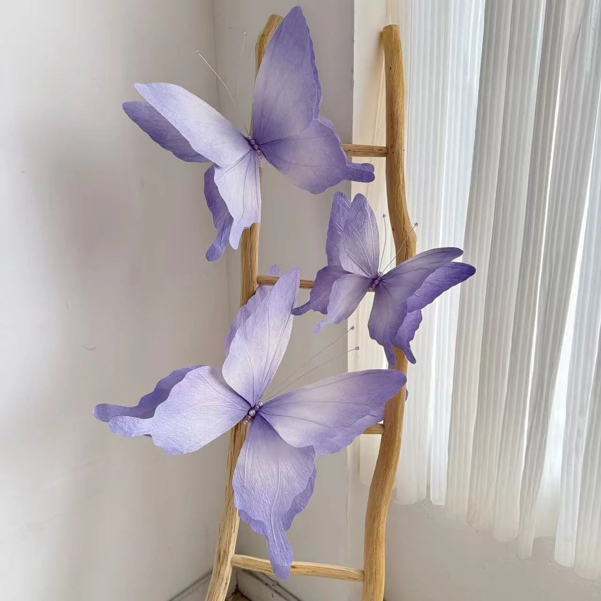 Butterfly Wall Decor Dimensional Paper & Wire Multiple Sizes