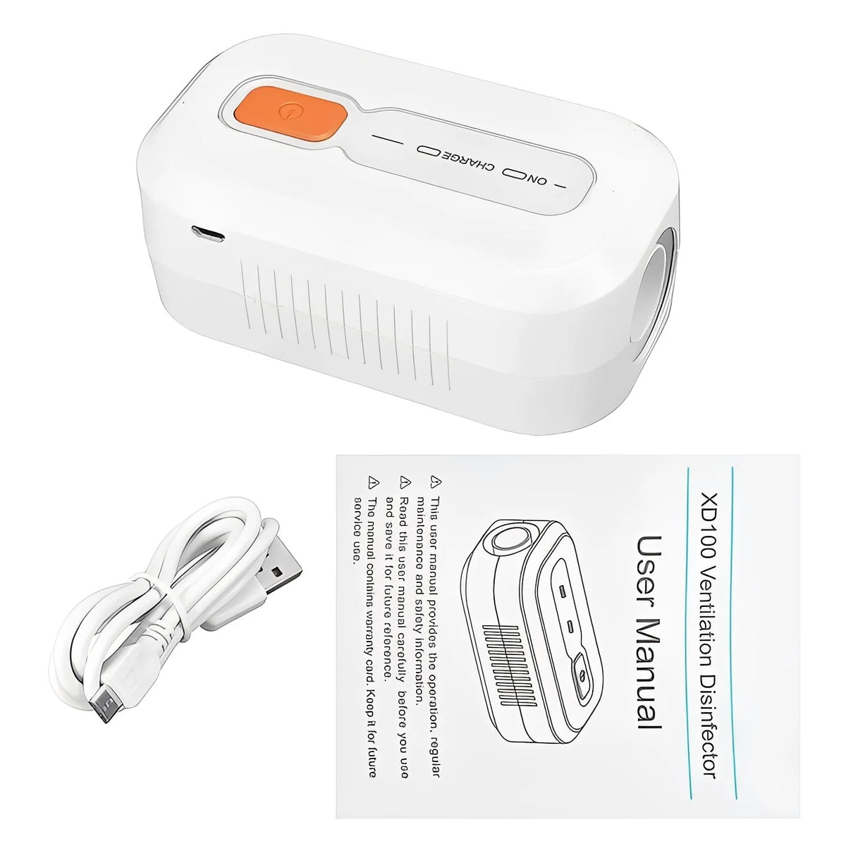 CPAP Cleaner Ozone Sanitization 30-Minute Cycle USB Rechargeable