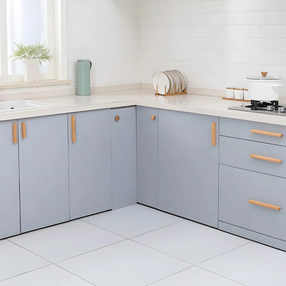 Cabinet Pulls Solid Wood Ergonomic Grip Multiple Sizes