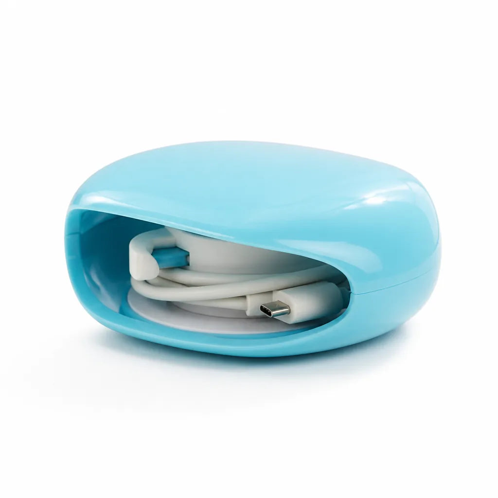 Cable Organizer Automatic Retractable Compact for Desk & Travel